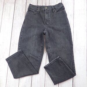 BANANA REPUBLIC Factory Women 27/4 High Rise Straight Leg Jeans Black Denim